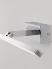 Lampa ścienna kinkiet LED srebrny nad lustro listwa regulowana minimalistyczny IP44 ALFAS LE45784 Luces Exclusivas